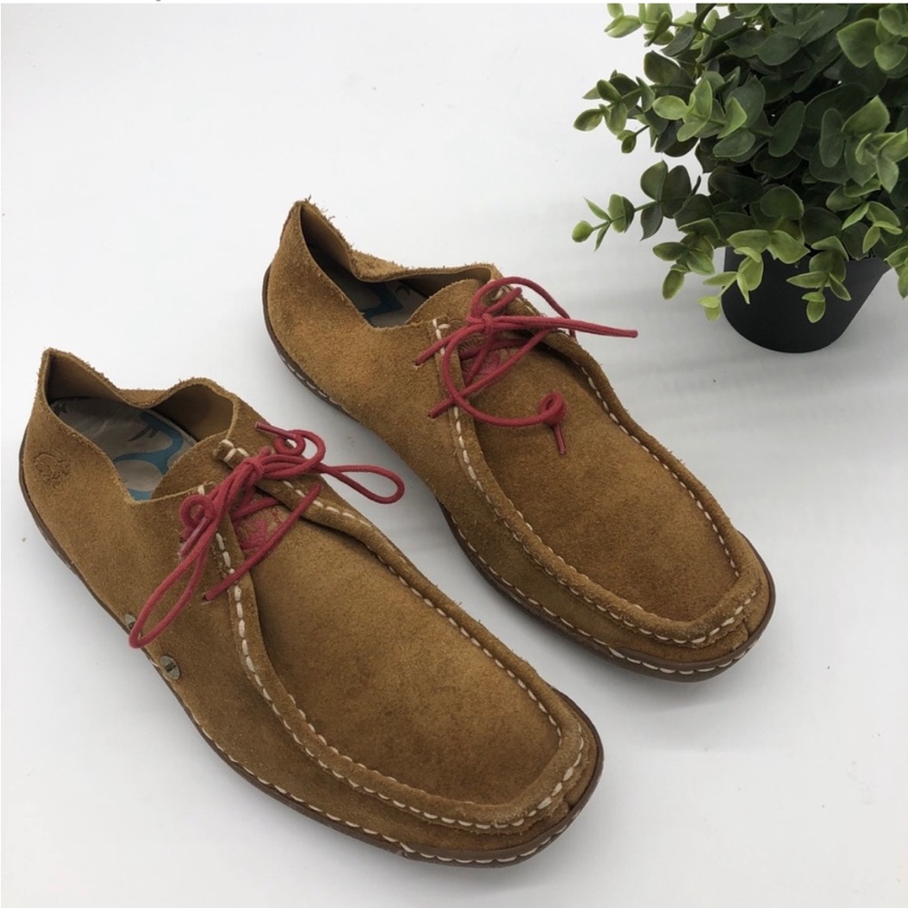 Paul Smith Men’s Lace Up Suede Moccasin Loafers
